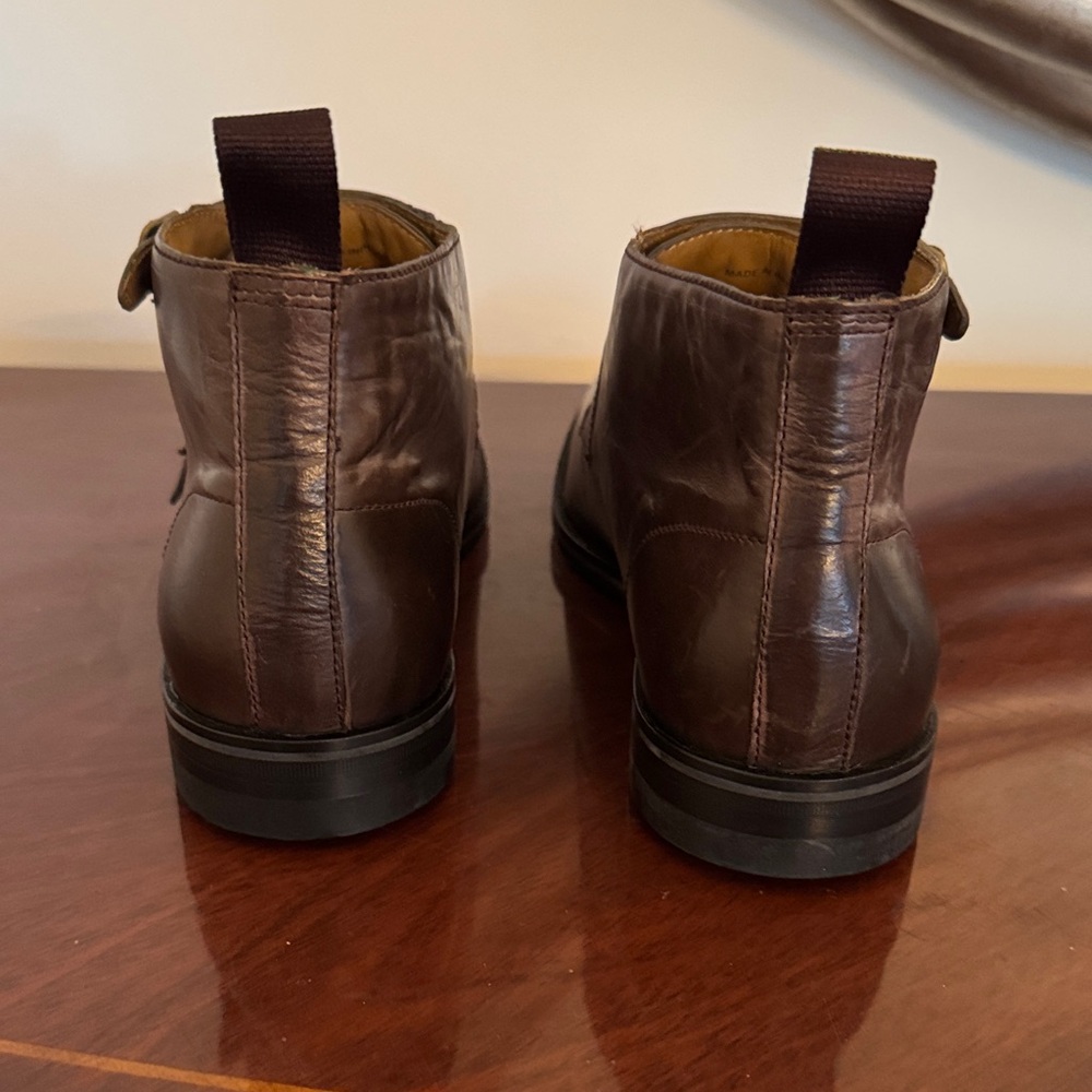 Cole Haan Dark Brown Leather Chukka Boots - brand new and never worn sz 9 - Picture 3 of 8